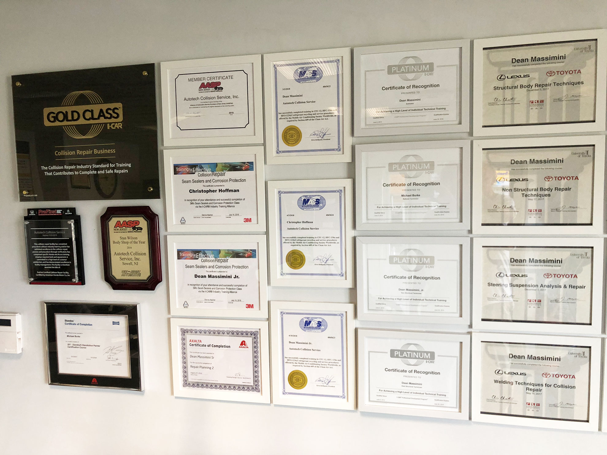 certification wall