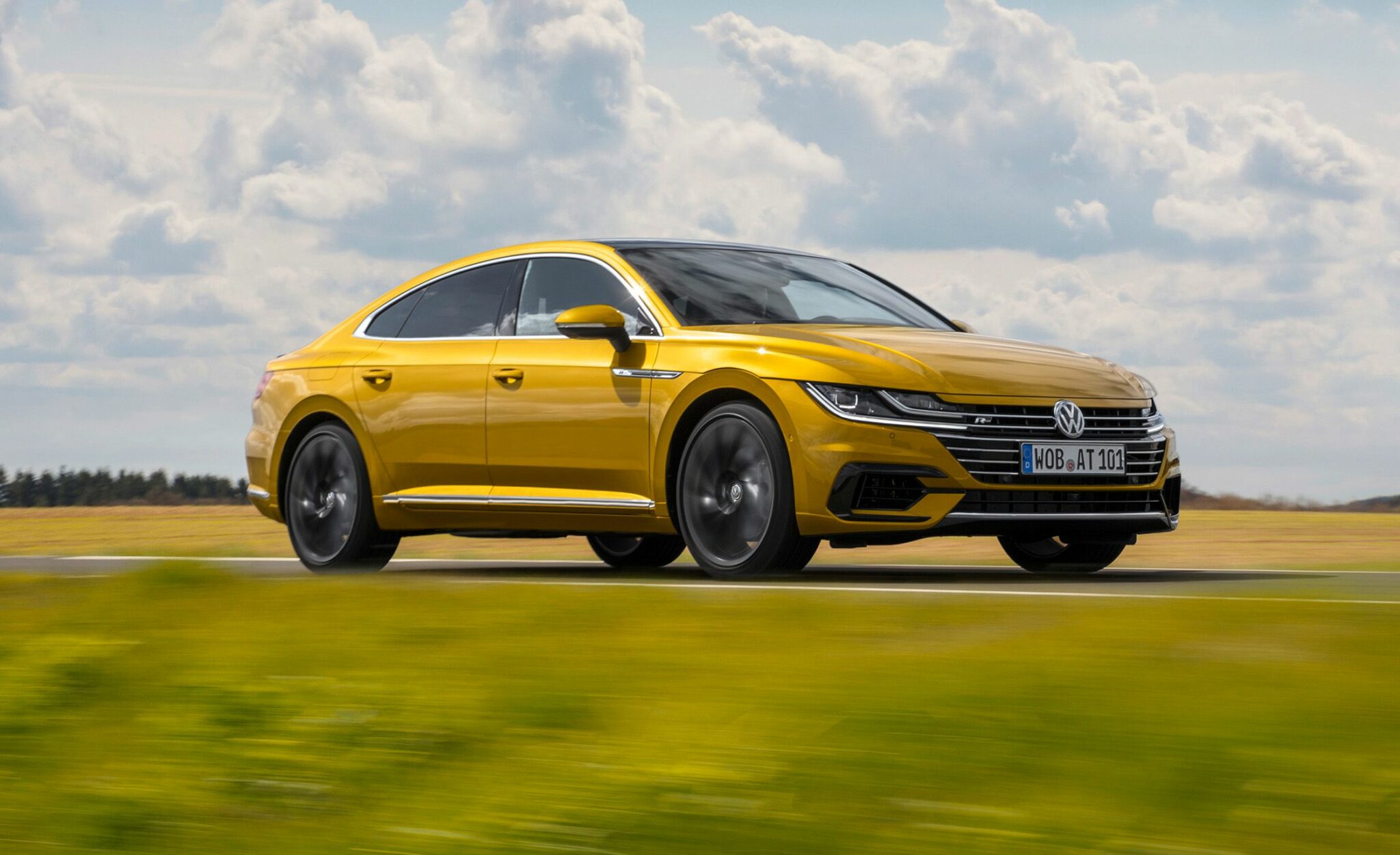 Yellow 2019 Volkswagen arteon