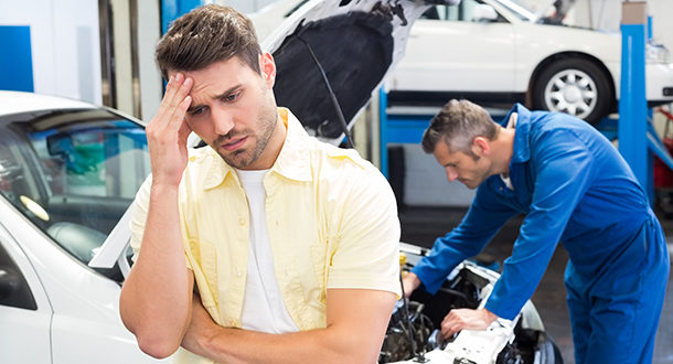 Mechanic and Worried Customer